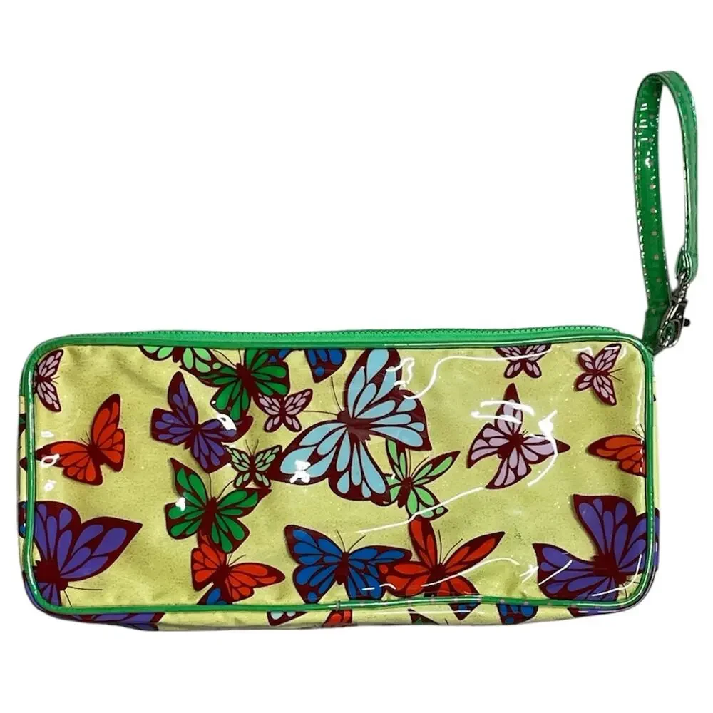 3 FOR $45 SALE | Loop Butterfly Print Wristlet Bag Y2K